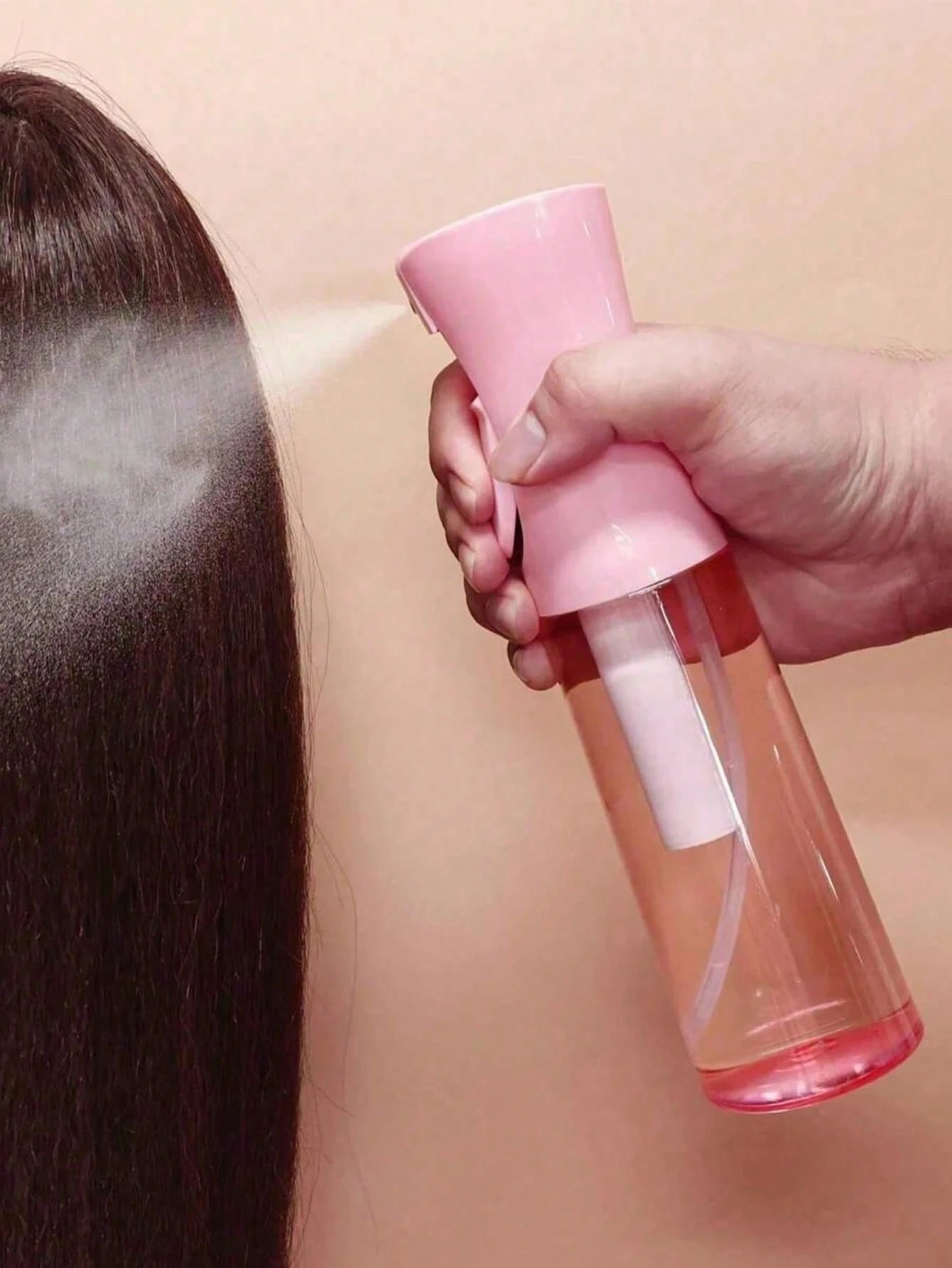 1pc Professional High Pressure Mist Spray Bottle, 200ML/300ML High Pressure Continuous Automatic Airless Fine Mist Sprayer, Hair Styling Tool, Hair Care Products & Accessories, Salon Beauty Travel Ess