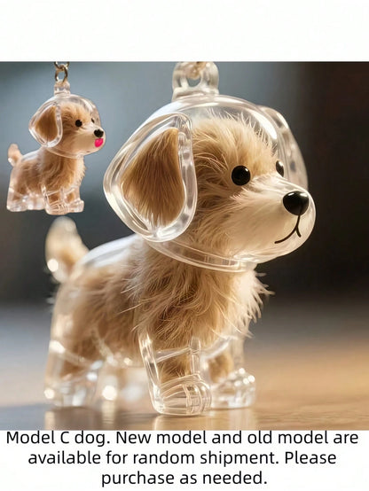 1pc Random Transparent Small Dog Hair Storage Box, Can Be Used To Save And Protect Dog Hair As A Keepsake