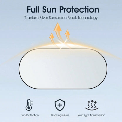 ​1pc Rear Car Window Sun Shade With Suction Cups- UV Protection & Privacy Shield, Foldable Auto Sun Visor For Sedan SUV Truck, Universal Fit Summer Must Have​​