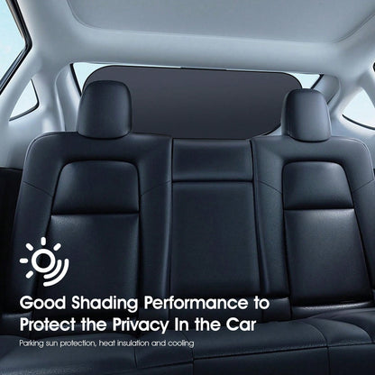 ​1pc Rear Car Window Sun Shade With Suction Cups- UV Protection & Privacy Shield, Foldable Auto Sun Visor For Sedan SUV Truck, Universal Fit Summer Must Have​​
