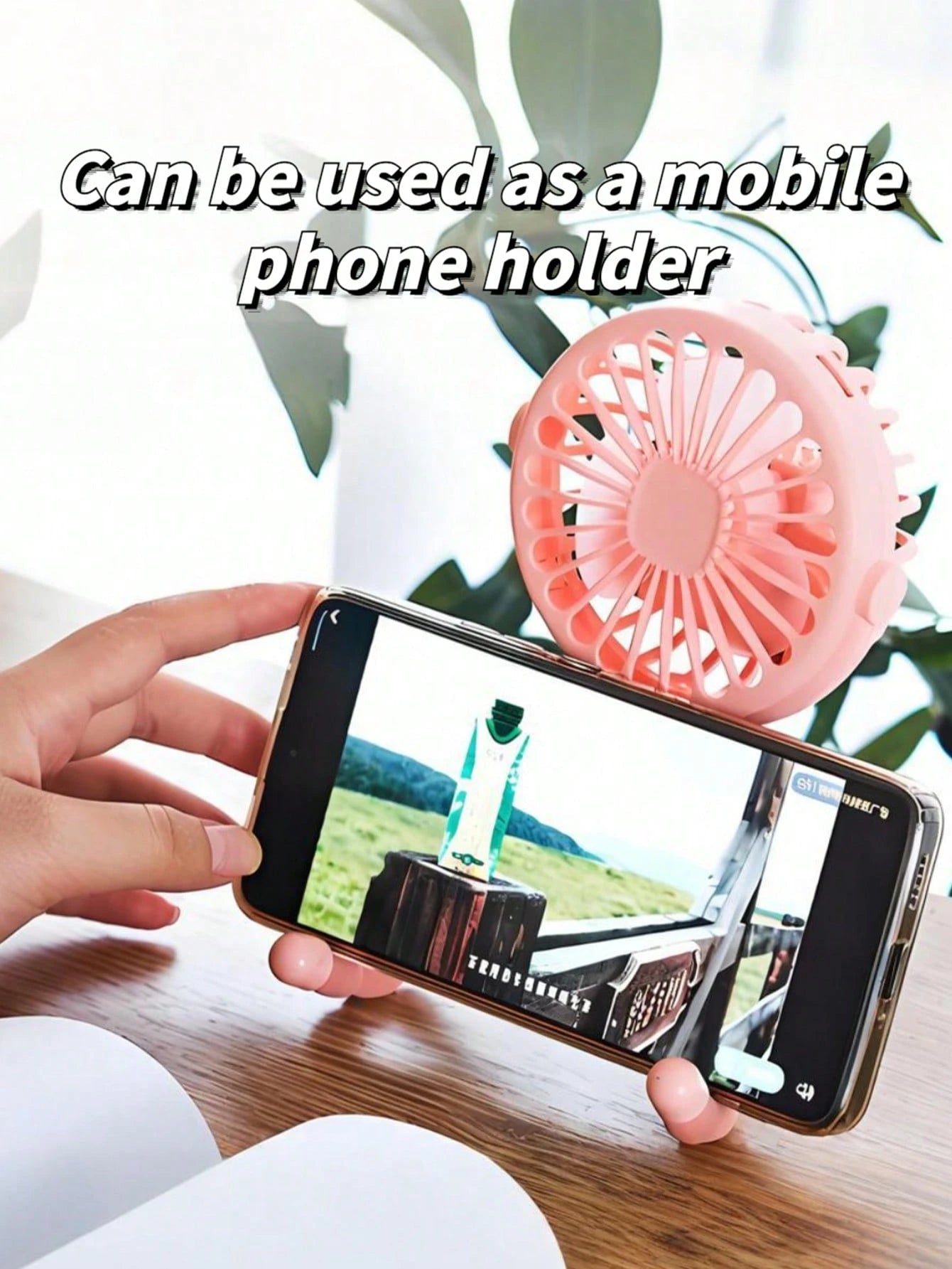 1pc Rechargeable Octopus Shaped Handheld Fan, Suitable For Home, Commute, Outdoor, Cycling, Adults & Kids, Portable Multi-Function With Tripod, Battery Capacity: 500mAh (Tripod Is Fragile, Please Do N