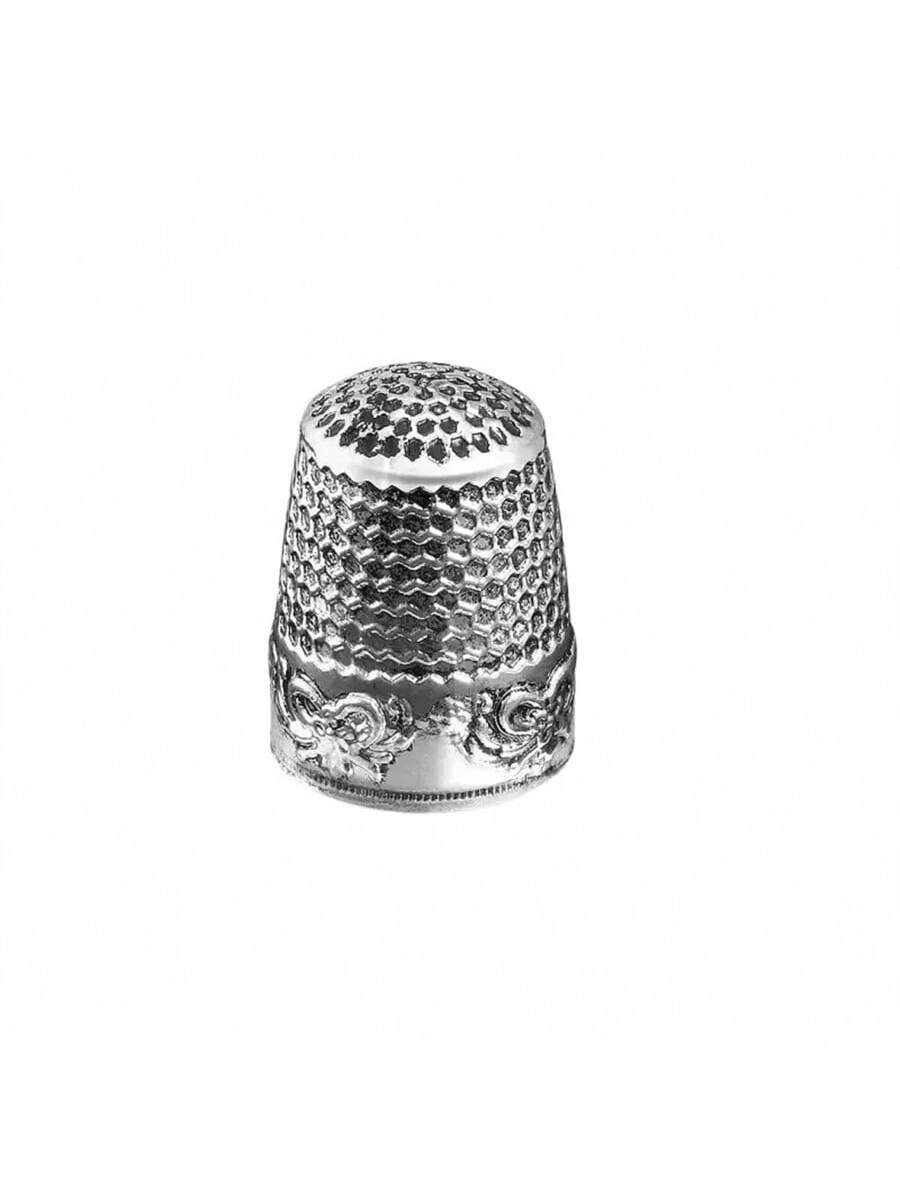 1pc Retro Sewing Needle, Stainless Steel Sewing/Cutting Finger Protector Thimble, Hand Sewing Needle Cover For Stitching