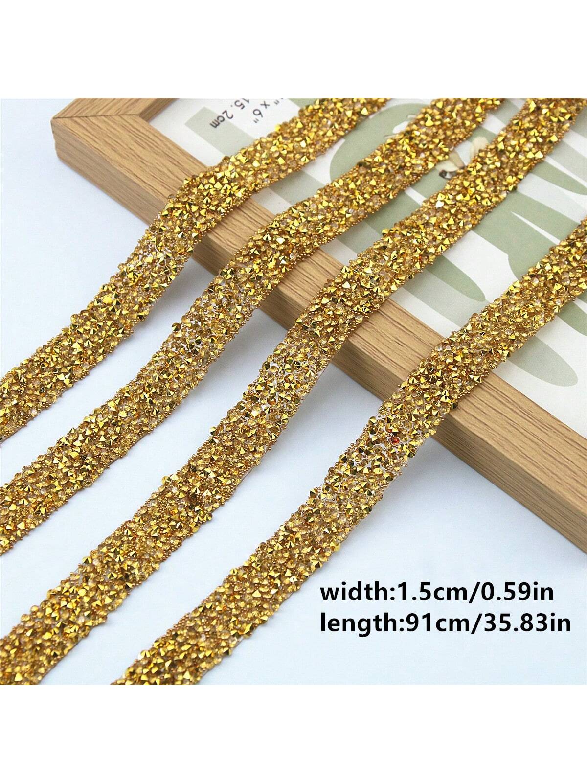 1pc Self-Adhesive Resin Rhinestone Trims Clothing Accessories DIY Decor