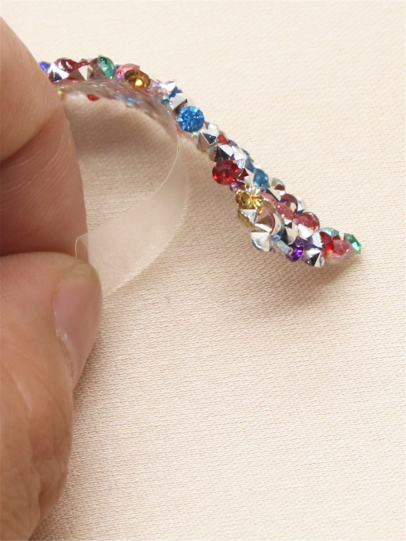 1pc Self-Adhesive Resin Rhinestone Trims Clothing Accessories DIY Decor