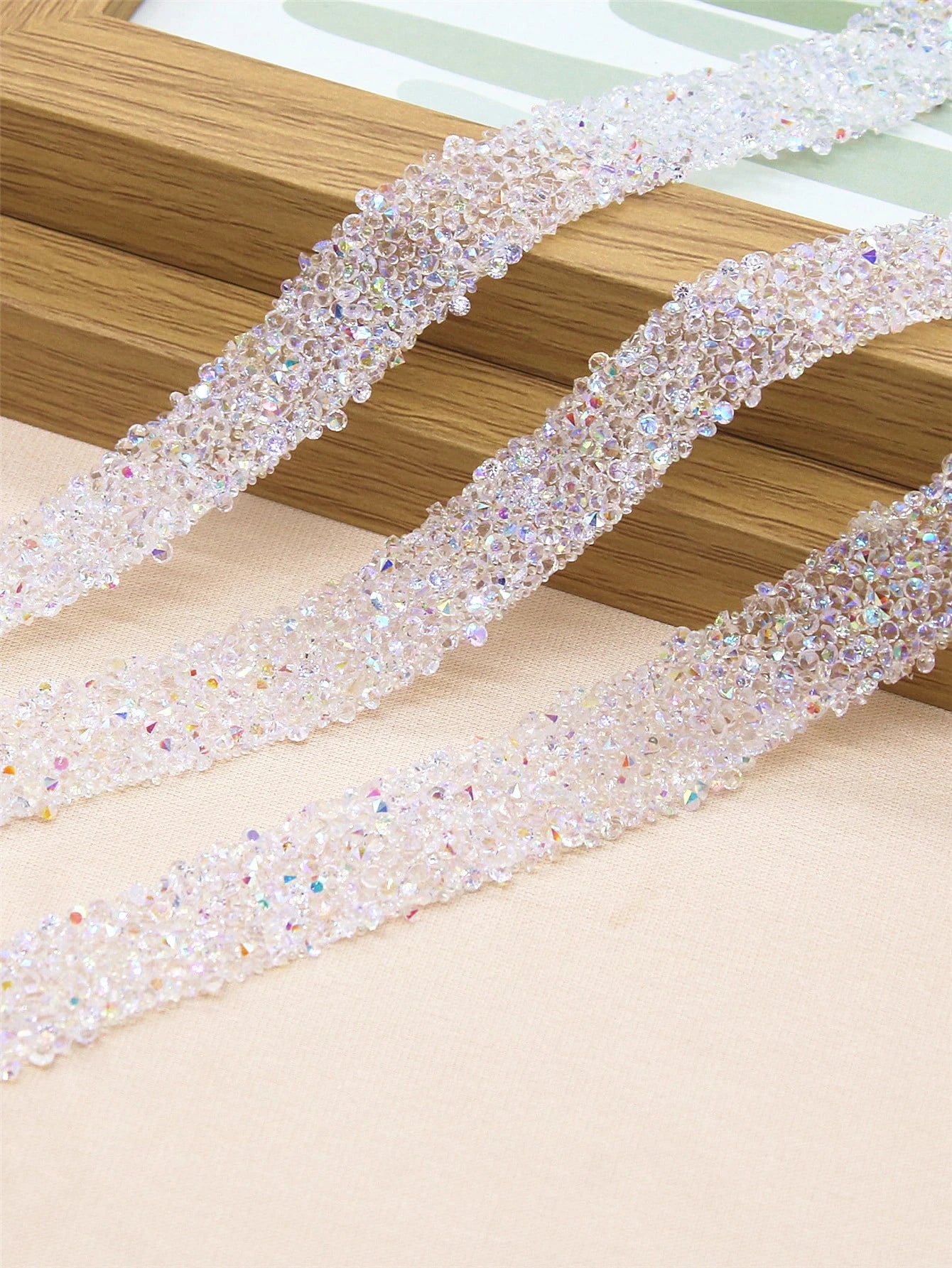 1pc Self-Adhesive Resin Rhinestone Trims Clothing Accessories DIY Decor