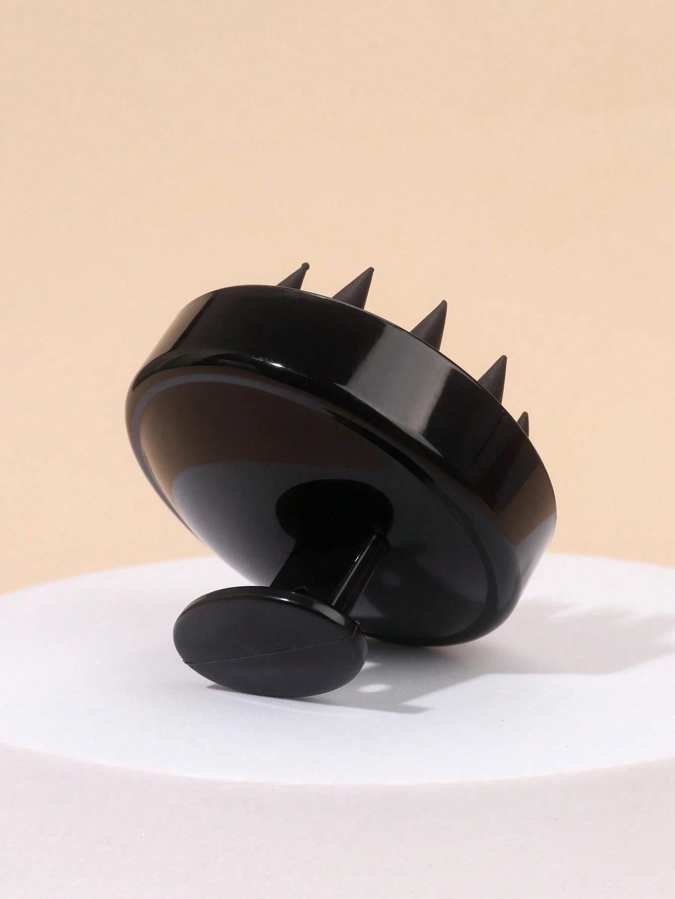 1pc Silicone Scalp Massage Shampoo Brush, Soft Bristle Brush For Exfoliation & Relaxation, Black Hair Care Tool