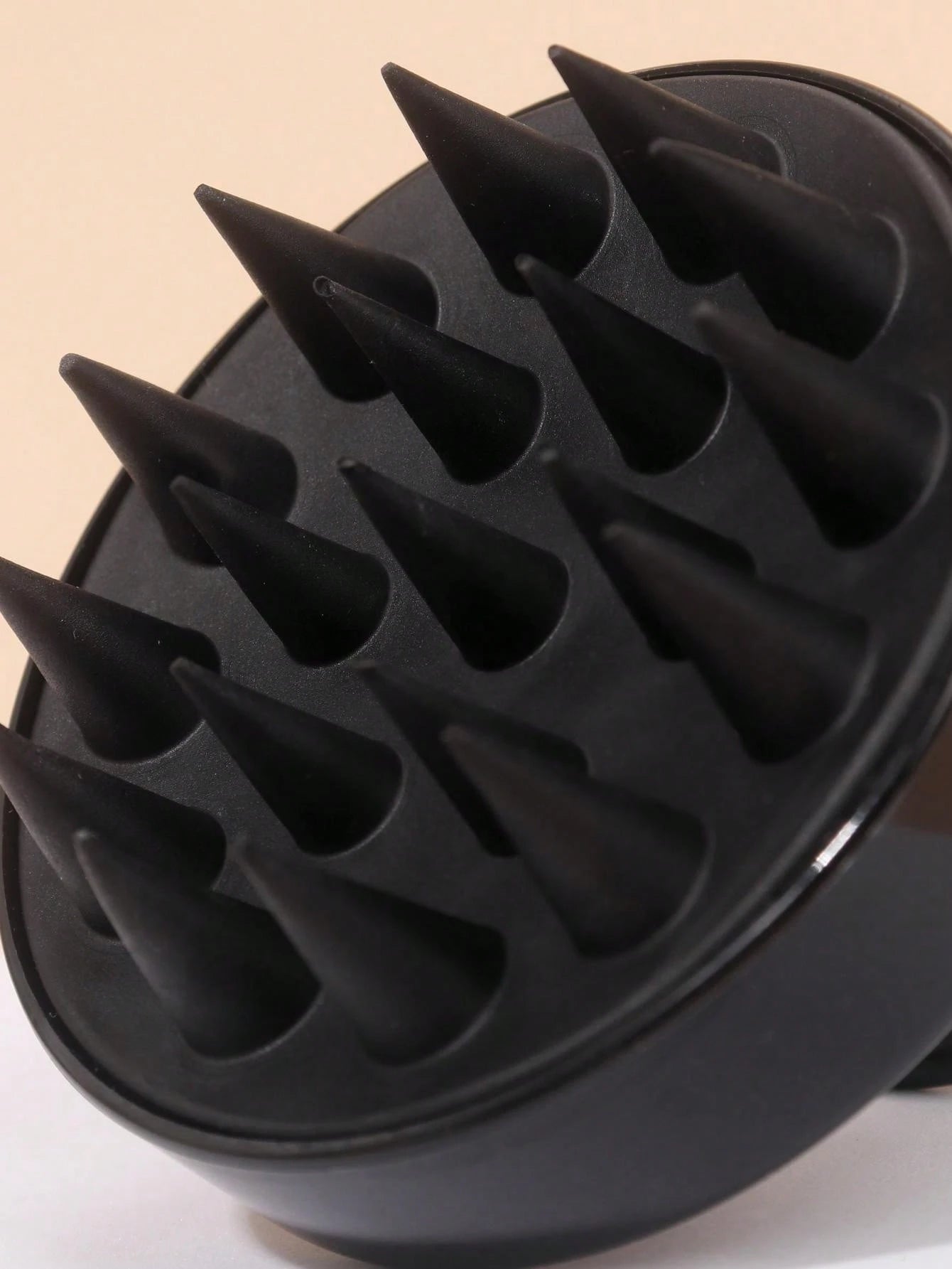 1pc Silicone Scalp Massage Shampoo Brush, Soft Bristle Brush For Exfoliation & Relaxation, Black Hair Care Tool