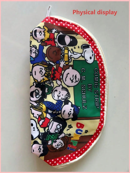 1pc Snoopy 1PC Cartoon Cute And Fashionable Minimalist Bag, Perfect For Pencil Cases, Stationery Bags, Makeup Bags, Storage Bags, Student Wallets, Handbags, And Can Also Be Used As Christmas, New Year