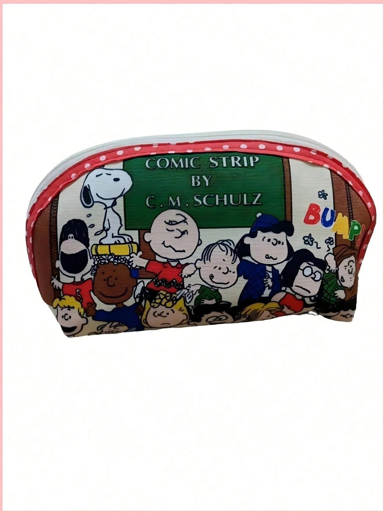 1pc Snoopy 1PC Cartoon Cute And Fashionable Minimalist Bag, Perfect For Pencil Cases, Stationery Bags, Makeup Bags, Storage Bags, Student Wallets, Handbags, And Can Also Be Used As Christmas, New Year