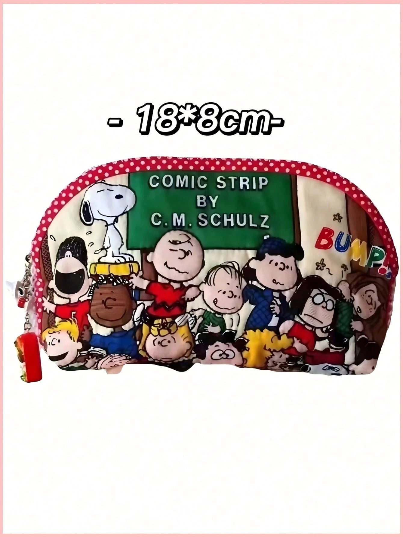 1pc Snoopy 1PC Cartoon Cute And Fashionable Minimalist Bag, Perfect For Pencil Cases, Stationery Bags, Makeup Bags, Storage Bags, Student Wallets, Handbags, And Can Also Be Used As Christmas, New Year