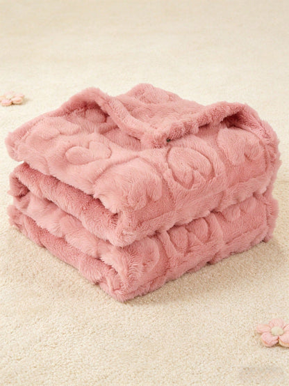 1pc Soft & Cozy Baby Fleece Blanket, Suitable For Girls & Boys, Fluffy Infant Stroller Wrap, Newborn Crib Bedding, Baby Shower Gift