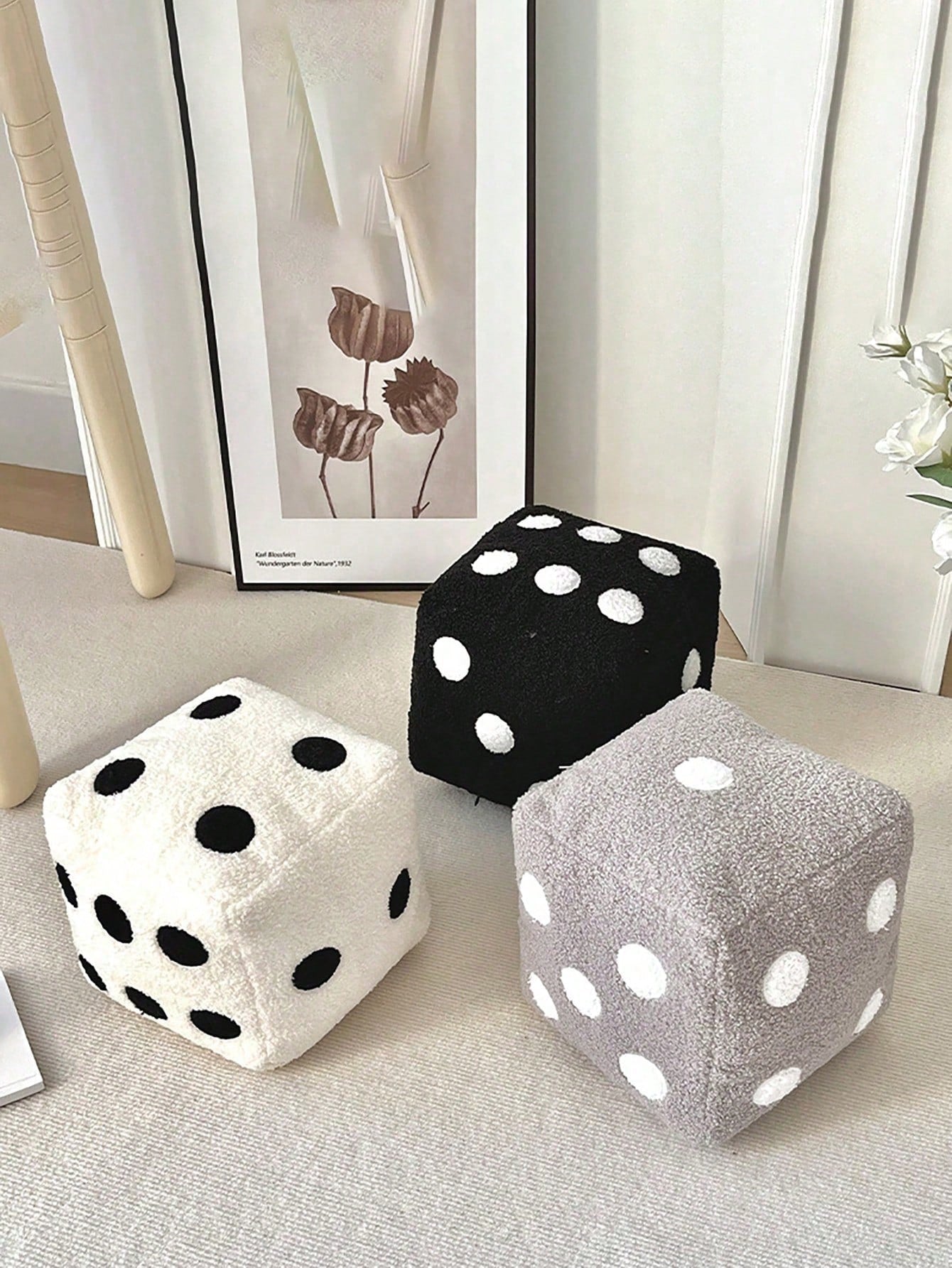 1pc,Soft Sofa Decor Dice Toss Pillow,Decorative Toss Pillow Cushion For Living Room Bedroom Sofa,Home Decor Room Decoration,Removable