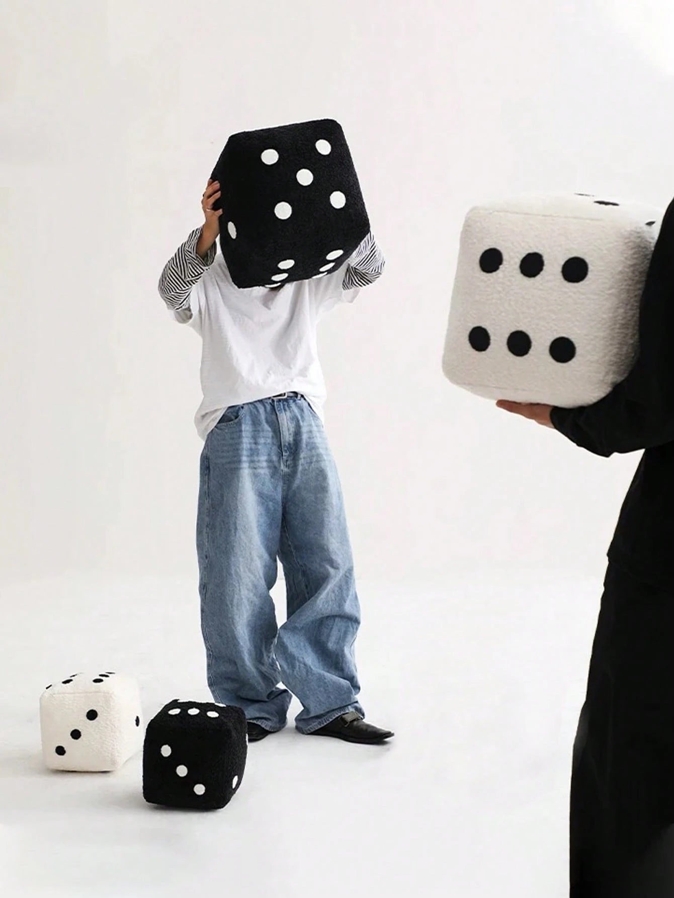 1pc,Soft Sofa Decor Dice Toss Pillow,Decorative Toss Pillow Cushion For Living Room Bedroom Sofa,Home Decor Room Decoration,Removable