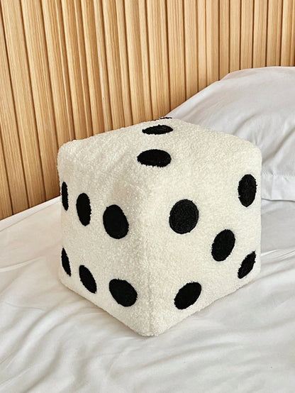 1pc,Soft Sofa Decor Dice Toss Pillow,Decorative Toss Pillow Cushion For Living Room Bedroom Sofa,Home Decor Room Decoration,Removable