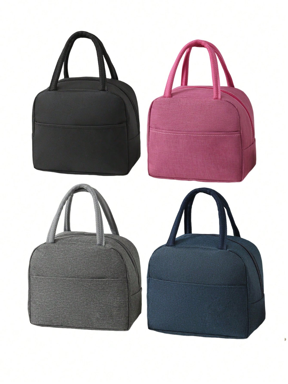 1pc Solid Color Aluminum Foil Insulated Lunch Bag, Portable Lunch Tote Bag For Work, Schoolback To School School Stuff Bag For School Lunch Bag For Women Cooler Bag Picnic Accessories School Accessori