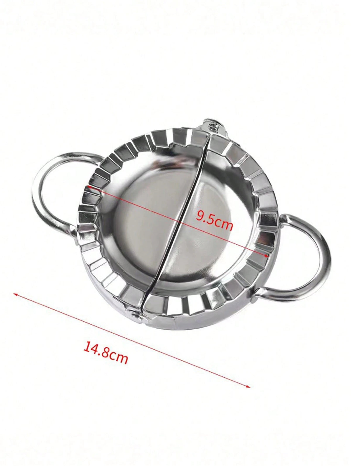 1pc Stainless Steel Dumpling Maker, Dumpling Skin Cutter, Handmade Dumpling Packaging Tool, Meat Filling Cake Rolling Pin, Dough Cutting And Shaping Tool, Baking Kitchen Helper, Suitable For Making Du