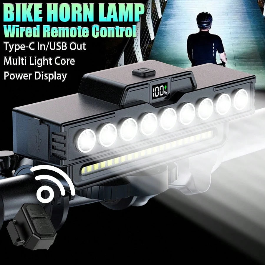 1pc Super Bright LED Bicycle Light, USB Rechargeable Bicycle Front Light, Waterproof Bicycle Front Light, Daytime Running Light, Mountain Bike Off-Road Riding Commuting Light