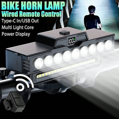 1pc Super Bright LED Bicycle Light, USB Rechargeable Bicycle Front Light, Waterproof Bicycle Front Light, Daytime Running Light, Mountain Bike Off-Road Riding Commuting Light