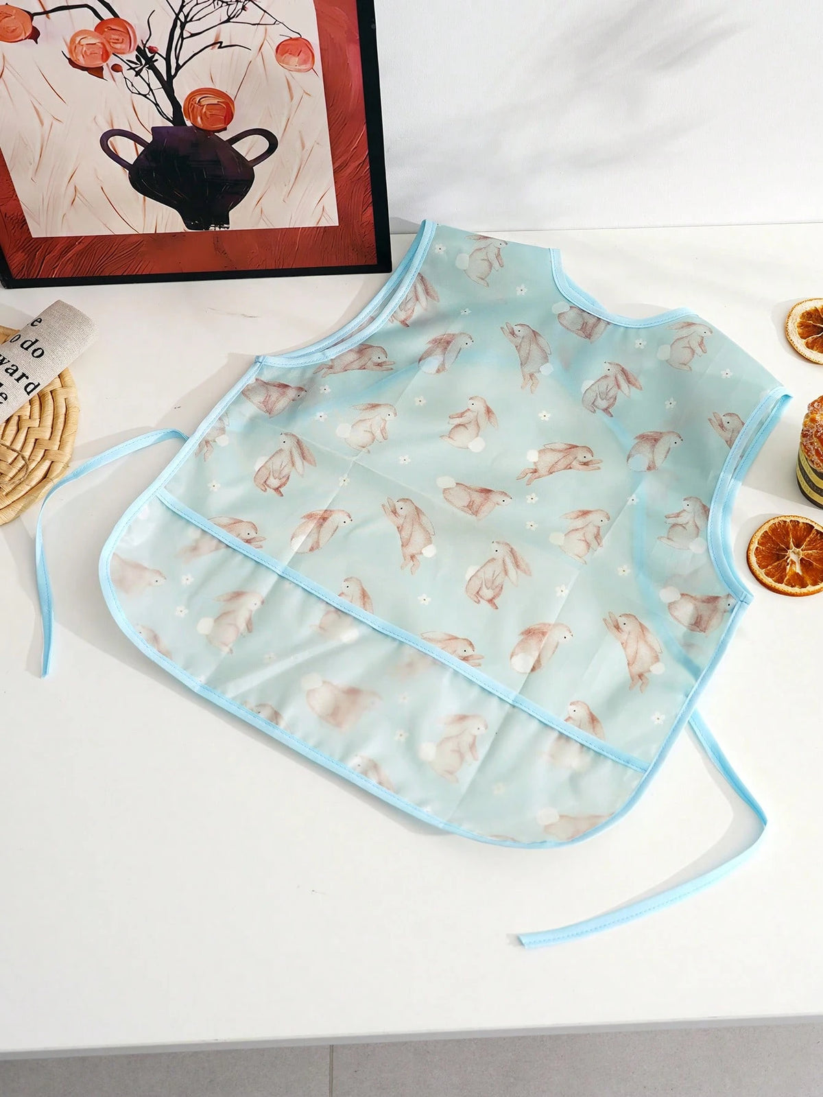 1PC Toddler Sleeveless Feeding Bib,Baby Bib,Washable Soft Toddler Bibs