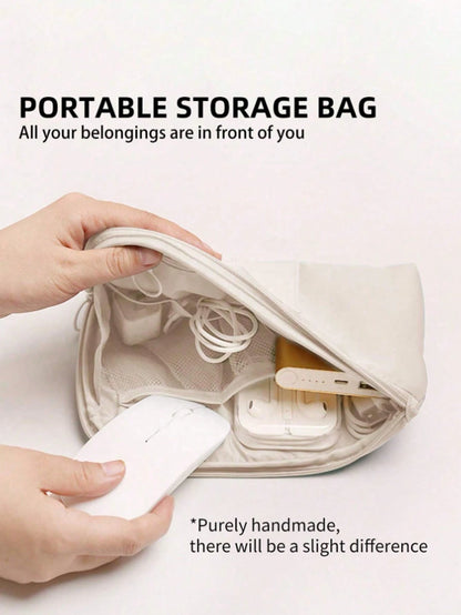 1pc Travel Accessories Cable Organizer Bag, Portable Digital USB Electronics Storage Pouch, Travel Charger Holder, Data Cable Organizer