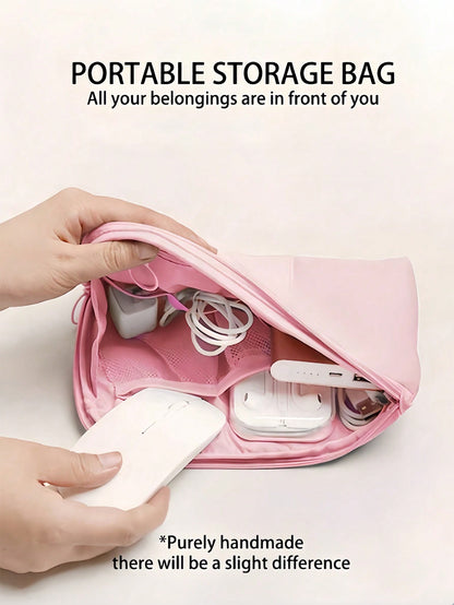 1pc Travel Accessories Cable Organizer Bag, Portable Digital USB Electronics Storage Pouch, Travel Charger Holder, Data Cable Organizer