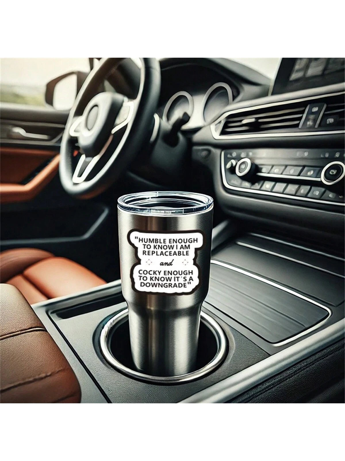1pc Ultimate Confidence Ironic Sticker- Modesty Sticker For The Workplace