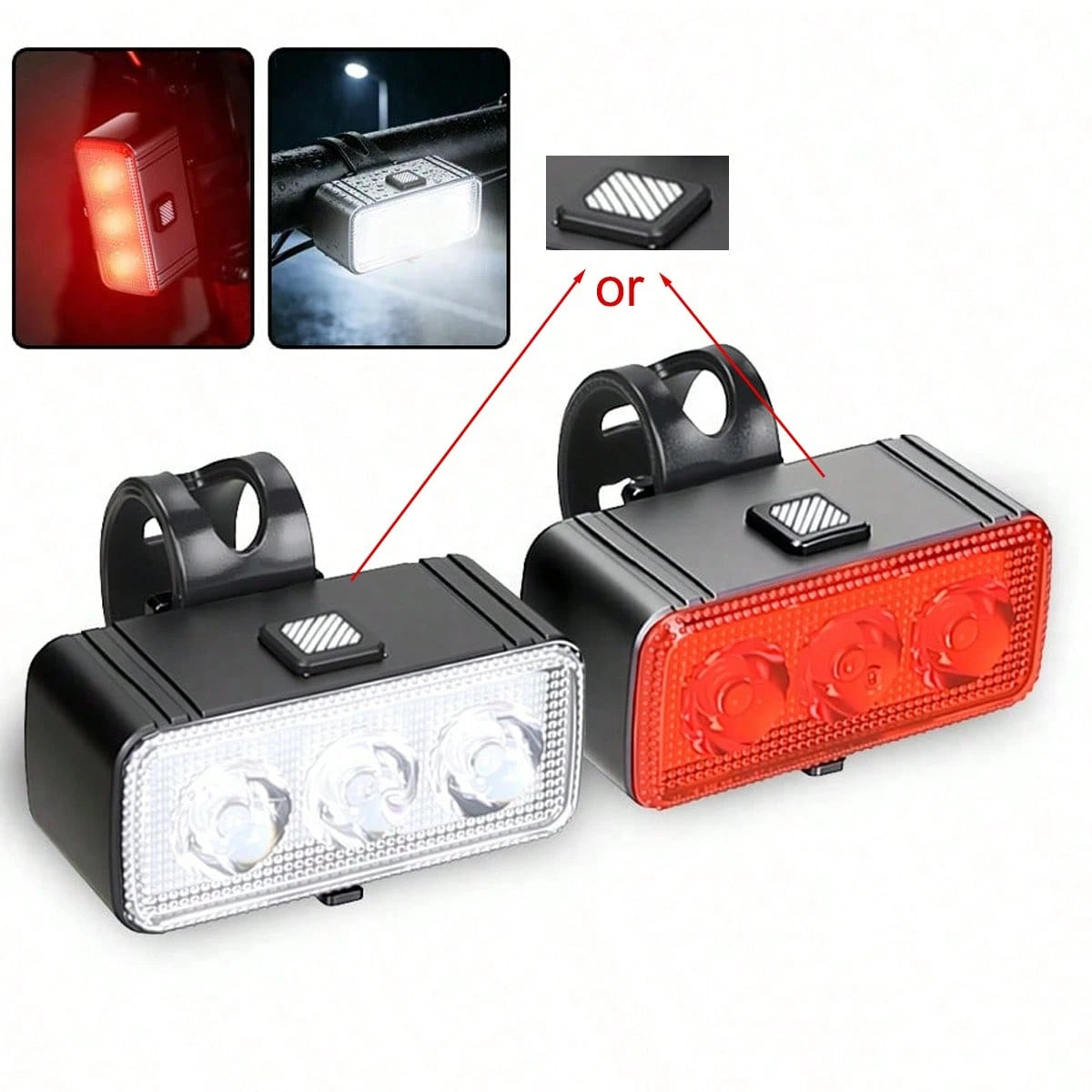1PC Ultra-Bright Bicycle Lights Suitable For Night Riding, Rechargeable Multi-Mode Waterproof Taillights, Bicycle Accessories