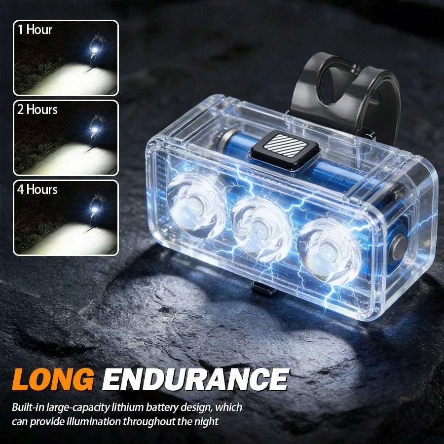 1PC Ultra-Bright Bicycle Lights Suitable For Night Riding, Rechargeable Multi-Mode Waterproof Taillights, Bicycle Accessories