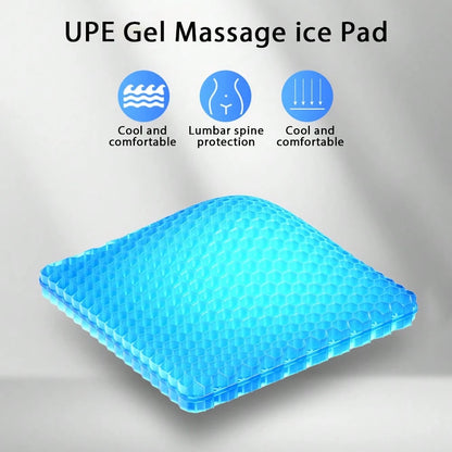 1pc Ultra-Comfortable Honeycomb Gel Seat Cushion Set With Breathable Fabric- Cool And Comfortable For Office, Car, And Home Chairs| Breathable, Soft Fabric Hip Pad For Long Sitting Use