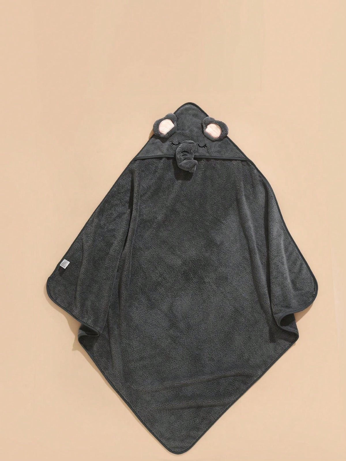 1pc Unisex Polyester Fabric Hooded Coral Fleece Soft & Quick Dry Bathrobes, Baby Blanket Wrap, Suitable For Bathroom, Beach, All Seasons, Size 80cm/31.5inch*80cm/31.5inch
