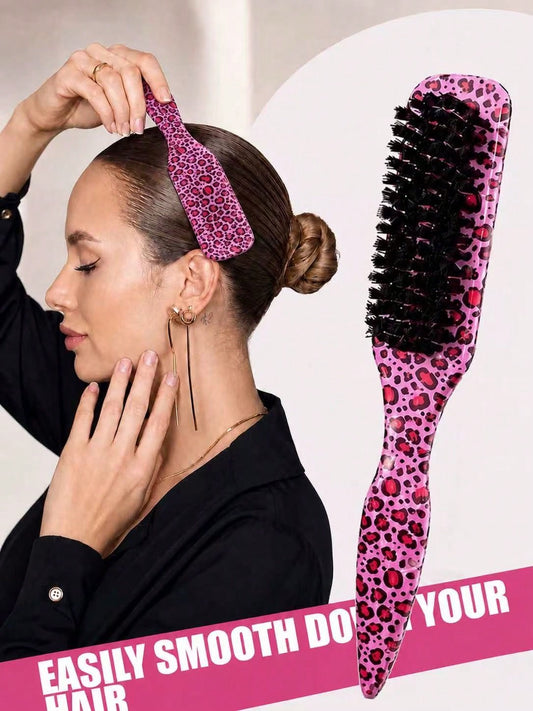 1pc Unisex Professional Smooth Hair Comb, Fragrance-Free Barber Brush, Soft Beard Brush, Cleaning Brush, Suitable For Coarse And Fine Hair, Can Create Smooth Ponytail And Fluffy Hairstyles, Convenient