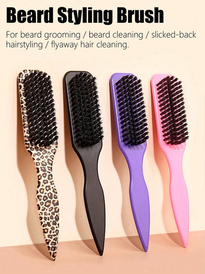 1pc Unisex Professional Smooth Hair Comb, Fragrance-Free Barber Brush, Soft Beard Brush, Cleaning Brush, Suitable For Coarse And Fine Hair, Can Create Smooth Ponytail And Fluffy Hairstyles, Convenient