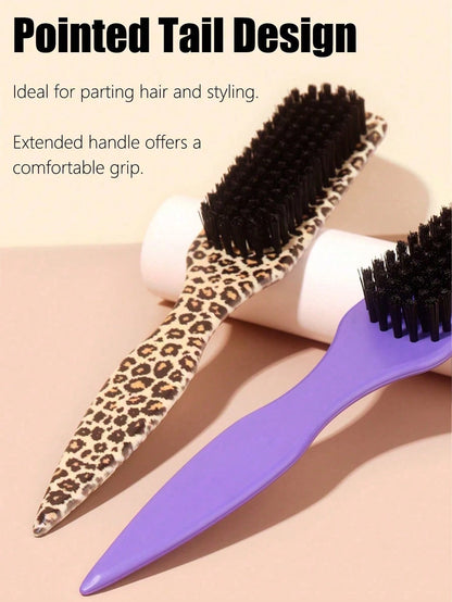 1pc Unisex Professional Smooth Hair Comb, Fragrance-Free Barber Brush, Soft Beard Brush, Cleaning Brush, Suitable For Coarse And Fine Hair, Can Create Smooth Ponytail And Fluffy Hairstyles, Convenient