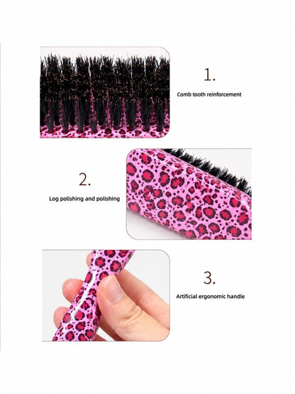 1pc Unisex Professional Smooth Hair Comb, Fragrance-Free Barber Brush, Soft Beard Brush, Cleaning Brush, Suitable For Coarse And Fine Hair, Can Create Smooth Ponytail And Fluffy Hairstyles, Convenient