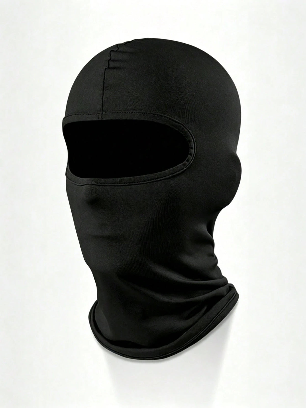 1pc Unisex Solid Color Printed Balaclava Headwear Set, Single Hole Full Face Mask, Suitable For Daily Wear And Outdoor Activities