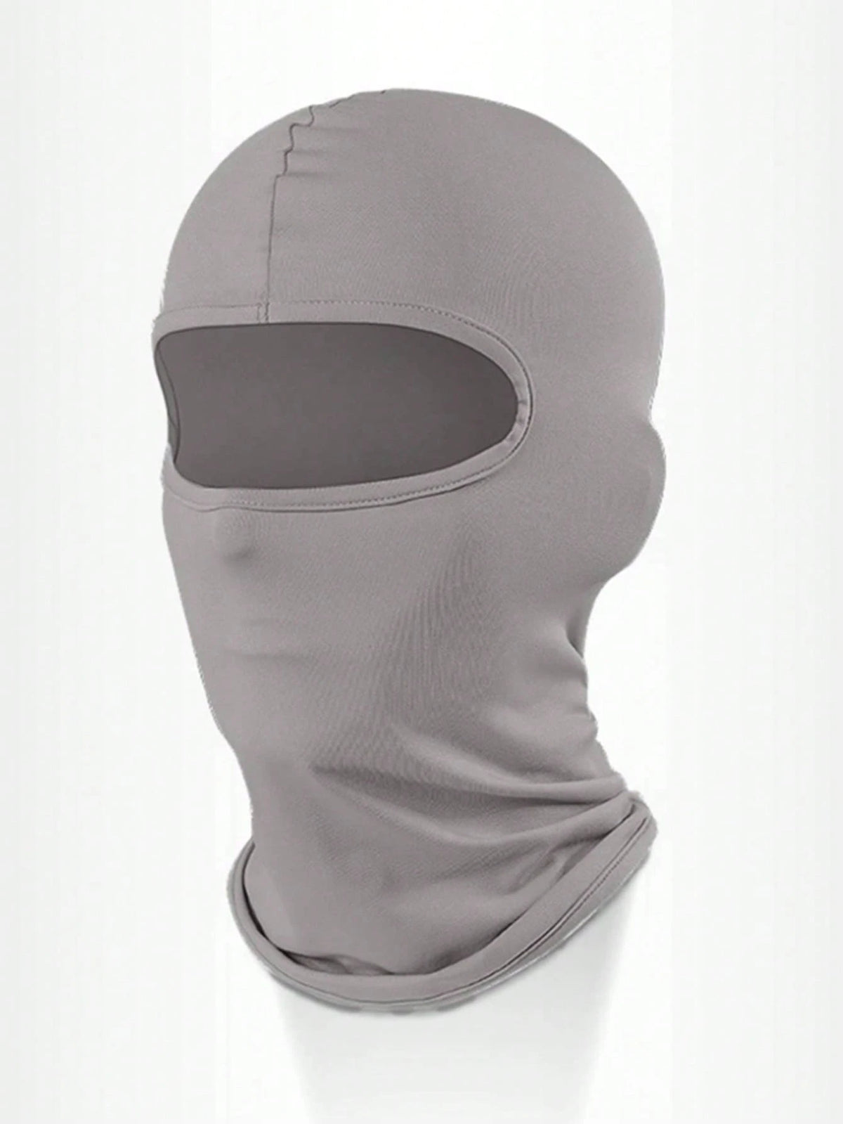 1pc Unisex Solid Color Printed Balaclava Headwear Set, Single Hole Full Face Mask, Suitable For Daily Wear And Outdoor Activities