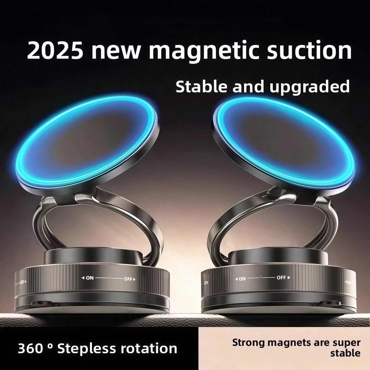 1pc Upgraded 360° Nano Gel Magnetic Car Phone Holder With Super Strong Suction, Compatible With MagSafe, Compatible With IPhone 17 16 15 14 13 12 Pro Max, Foldable & Extendable Holder For Car/Dashboar