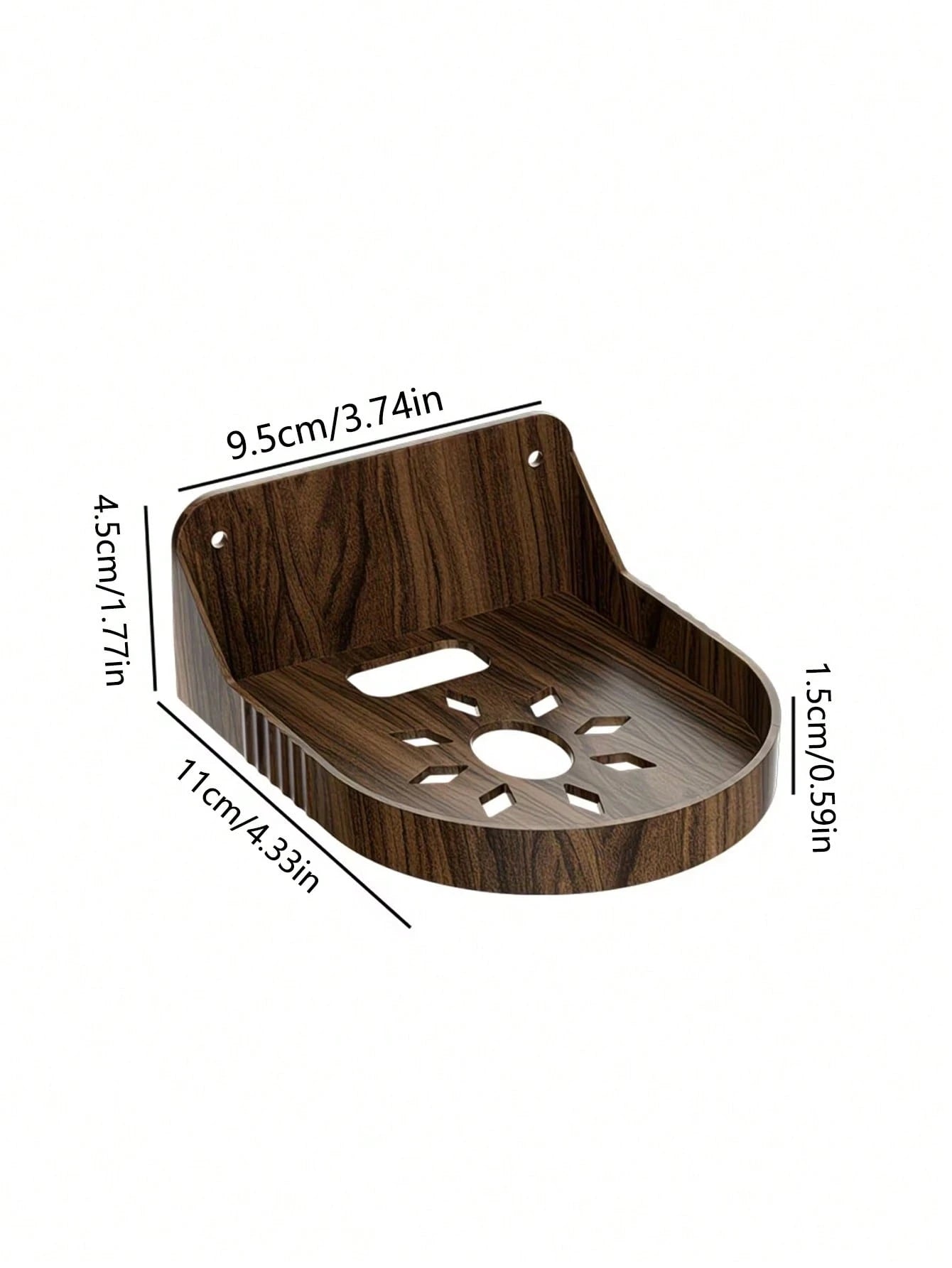 1pc Wall Mounted Shelf, No Drilling Required, Suitable For Placing Security Camera, Router, Set-Top Box, Also Can Be Used To Hold Other Small Items