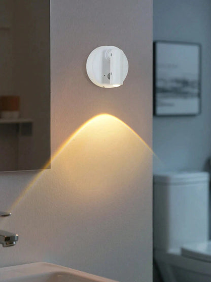 1pc Wireless Charging Magnetic Wall Lamp, Home Living Room Bedroom Bedside Light, No Drilling Required, Dimmable, Suitable For Indoor Artwork, Painting, Plant Lighting, Bedroom, Bedside Table And Entr