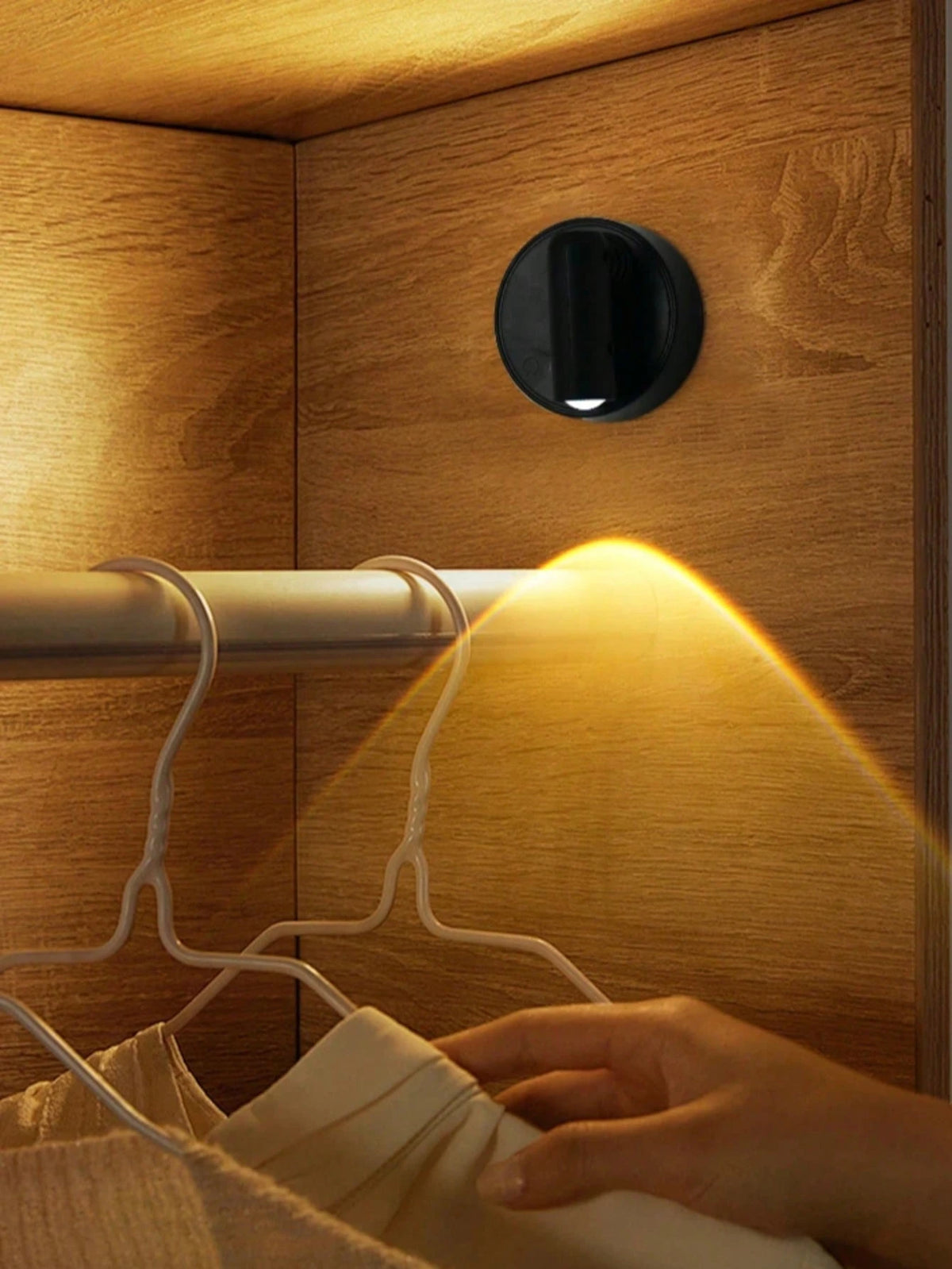 1pc Wireless Charging Magnetic Wall Lamp, Home Living Room Bedroom Bedside Light, No Drilling Required, Dimmable, Suitable For Indoor Artwork, Painting, Plant Lighting, Bedroom, Bedside Table And Entr