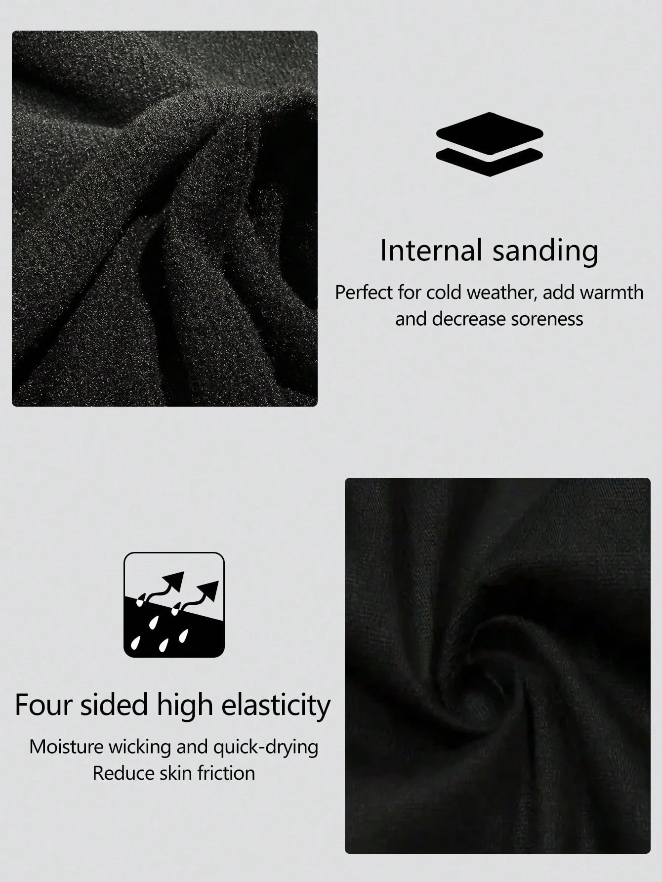 1pc Women's Autumn/Winter Thermal Lined Brushed Round Neck Black Long Sleeve Slim Fit Warm Top