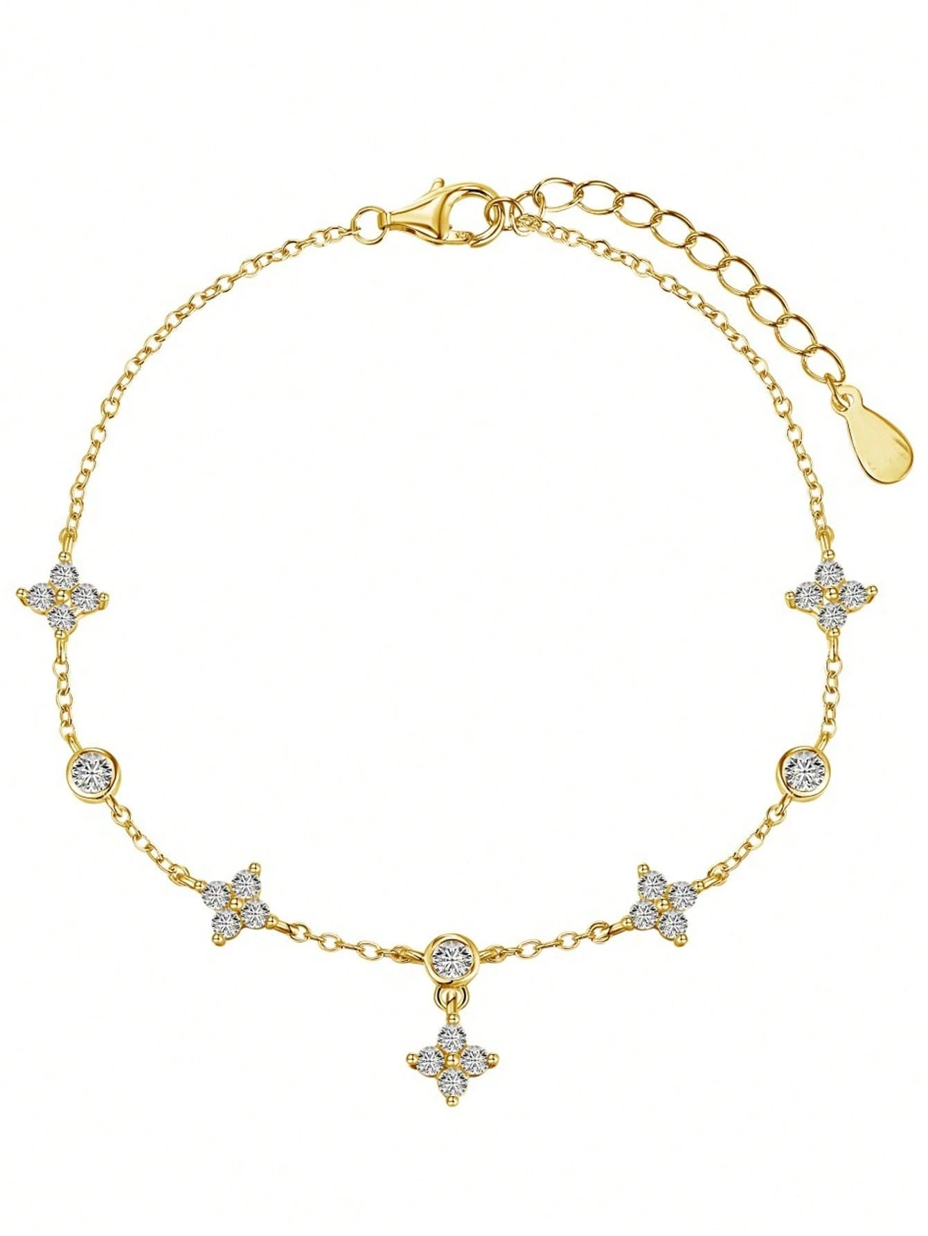 1pc Women's Fashionable High-Quality Double-Layer English Heart Anklet, Waterproof Stainless Steel, No Fading, Suitable For Daily Wear, Parties, Gatherings, Beach