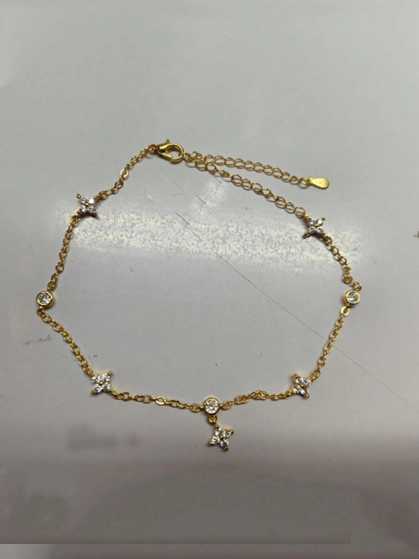 1pc Women's Fashionable High-Quality Double-Layer English Heart Anklet, Waterproof Stainless Steel, No Fading, Suitable For Daily Wear, Parties, Gatherings, Beach