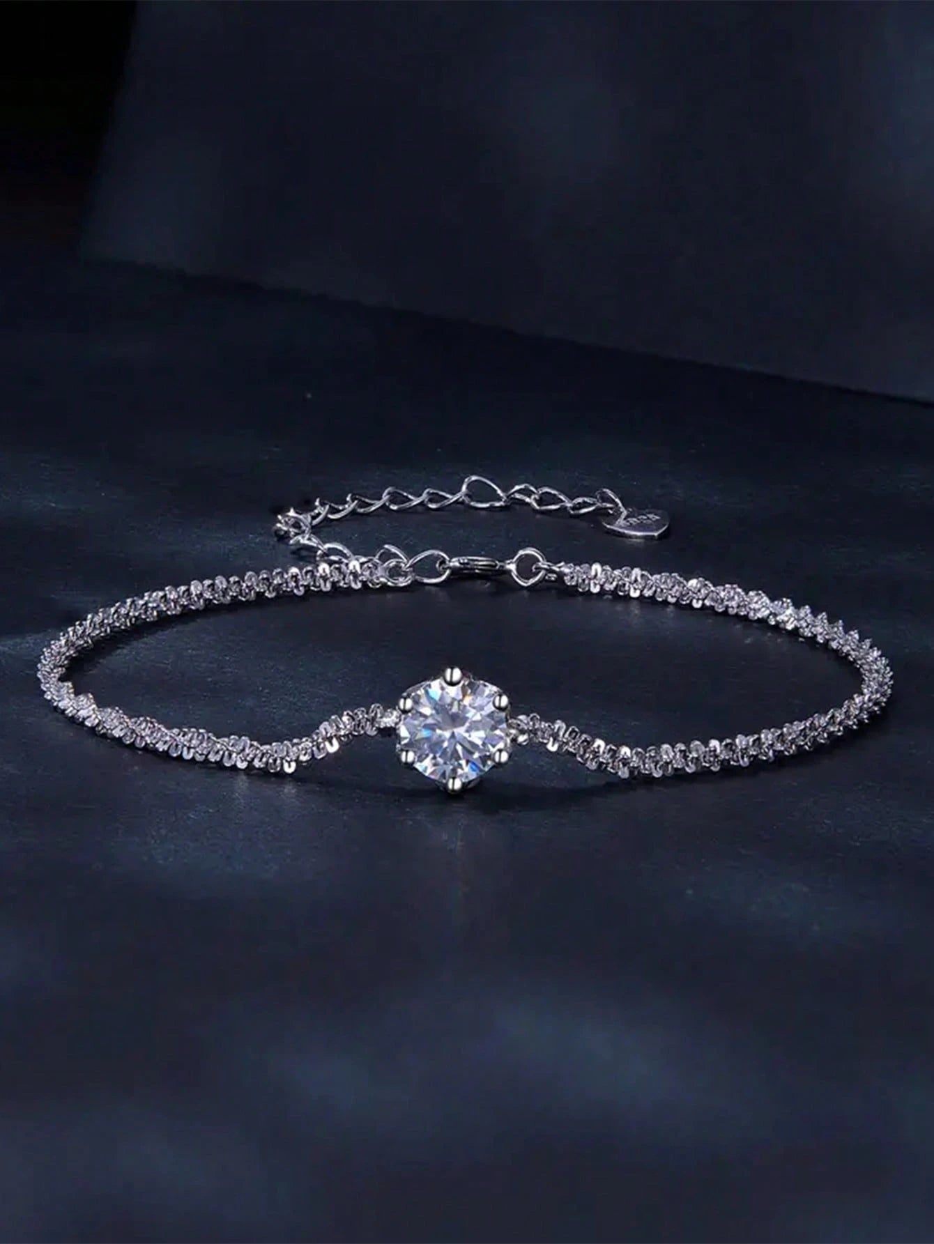 1pc Women's Jewelry S925 Sterling Silver Bracelet, With Colorful Beads & Stars, Gift For Girls And Women Wedding Engagement Bridal Jewelry