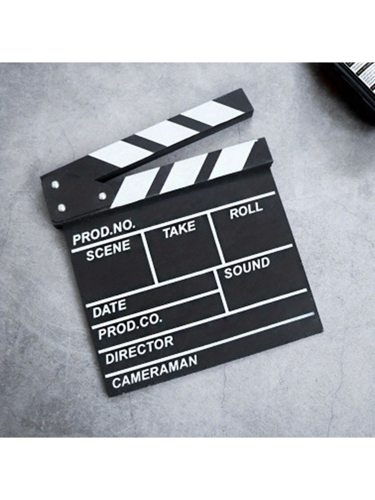 1pc Wooden Movie Clapperboard Accessory- Creative Desk Decor, Photography Prop, Room/Home/Holiday Decoration, Suitable For Indoor And Outdoor Use