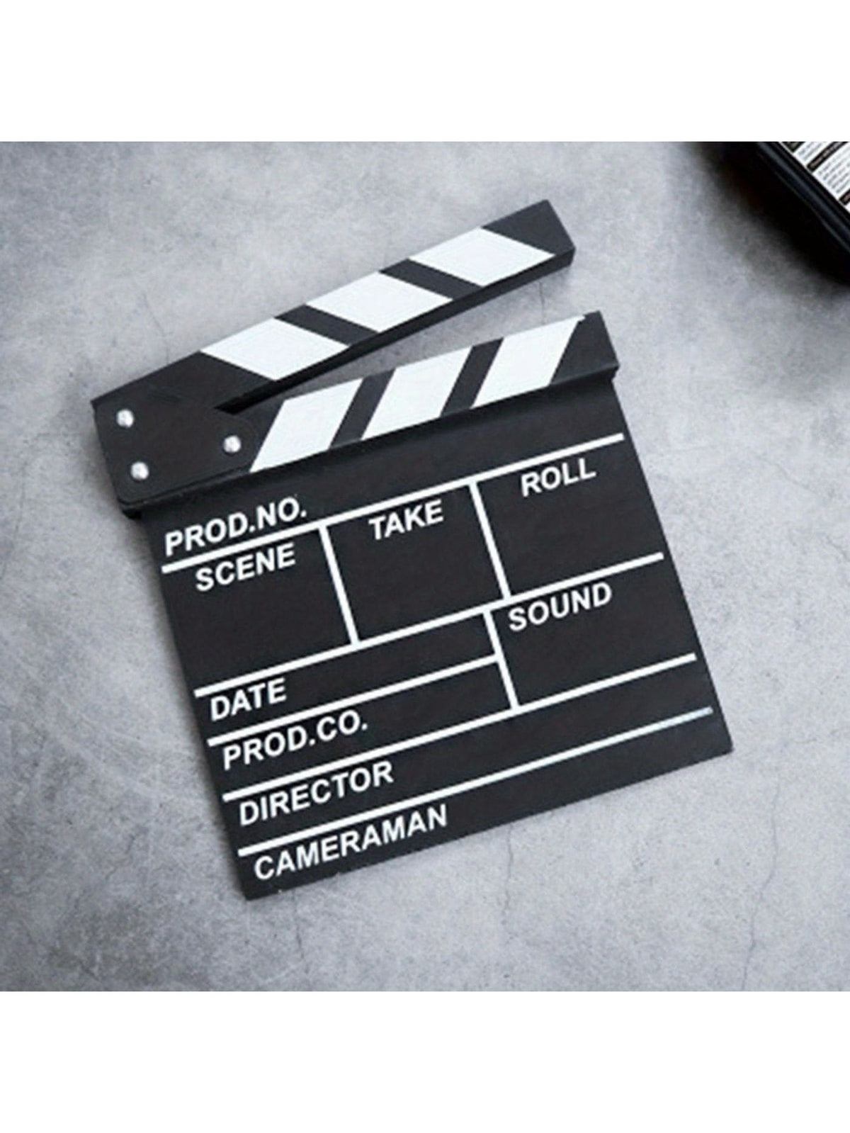 1pc Wooden Movie Clapperboard Accessory- Creative Desk Decor, Photography Prop, Room/Home/Holiday Decoration, Suitable For Indoor And Outdoor Use