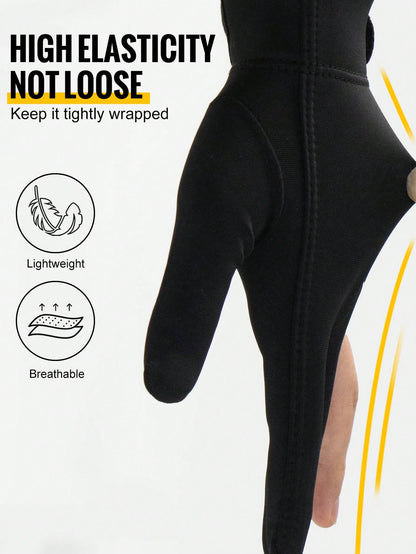 1pc WRELS Professional Billiards/Snooker Gloves, Left/Right Hand Available, Lightweight, Breathable, Anti-Slip & Wear-Resistant, Three-Finger Design