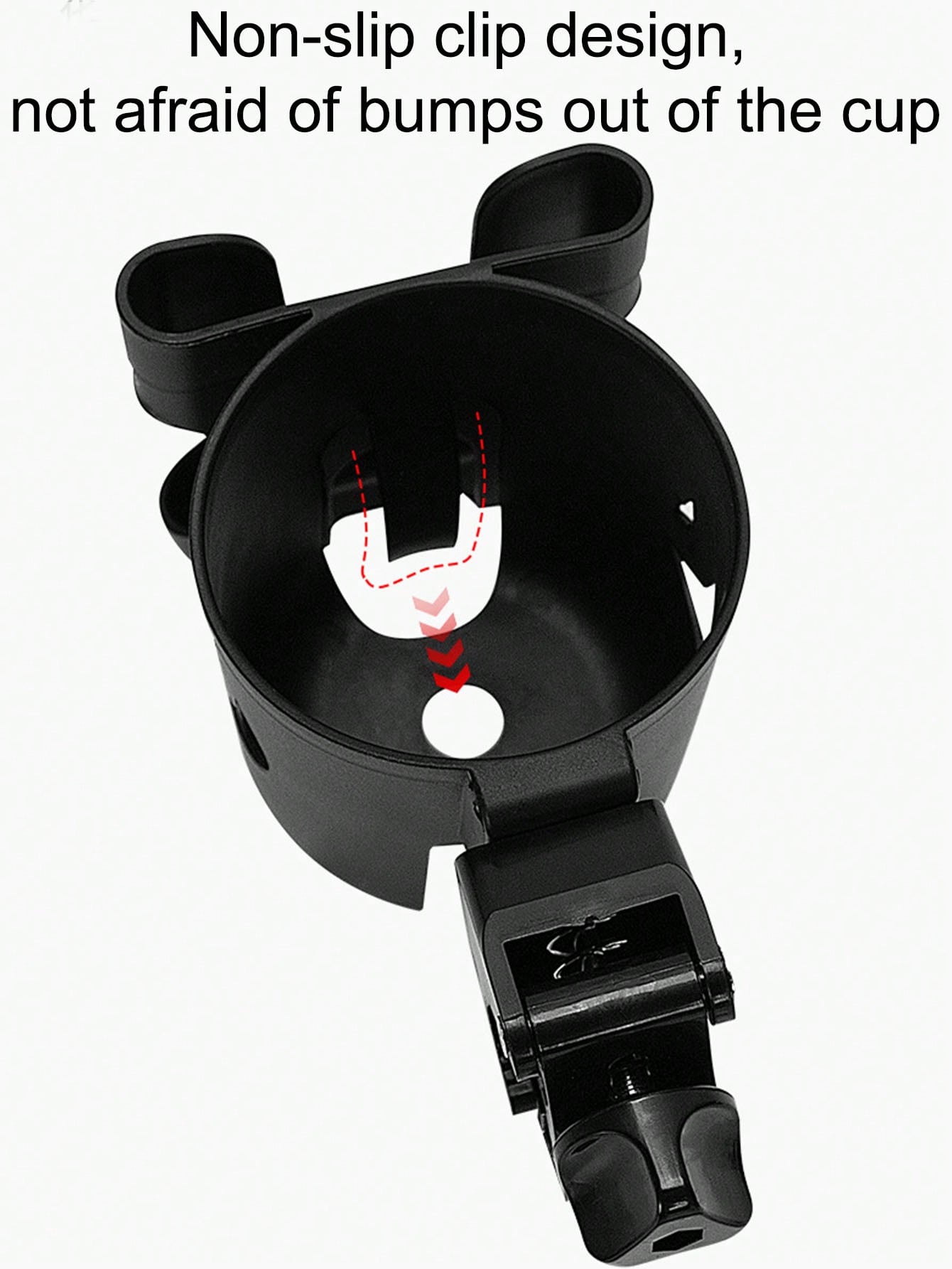1pc2 In 1 Stroller Cup Holder With Phone Holder, Baby Stroller Cup Holder With Phone Holder For Universal Stroller And Water Bottle Cup Holder With Cut-Out Star And Moon Pattern