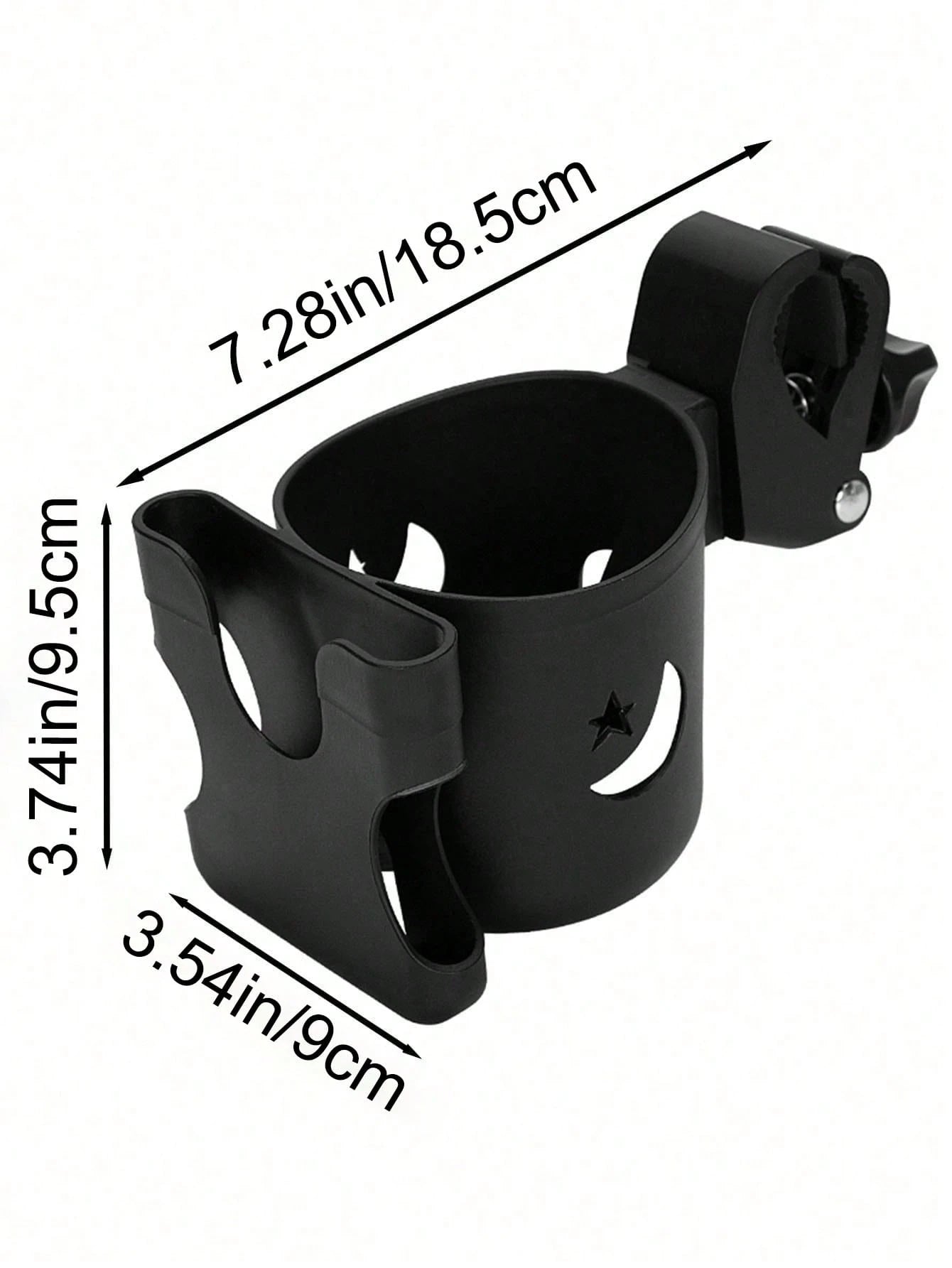 1pc2 In 1 Stroller Cup Holder With Phone Holder, Baby Stroller Cup Holder With Phone Holder For Universal Stroller And Water Bottle Cup Holder With Cut-Out Star And Moon Pattern
