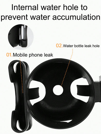 1pc2 In 1 Stroller Cup Holder With Phone Holder, Baby Stroller Cup Holder With Phone Holder For Universal Stroller And Water Bottle Cup Holder With Cut-Out Star And Moon Pattern